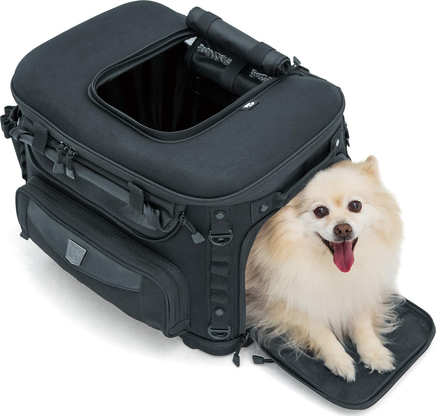 Portable Weather Resistant Motorcycle Dog/Cat Carrier Crate for Luggage Rack